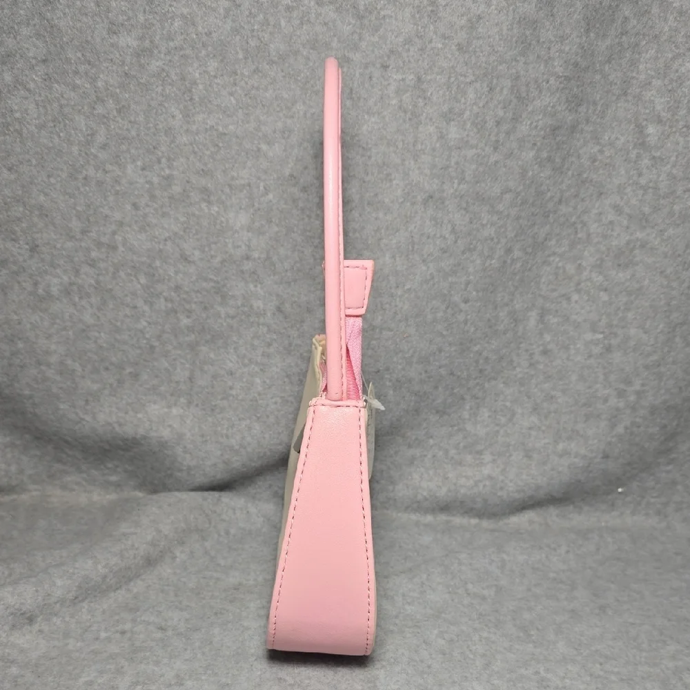 Pink and Cream Mini Child's Shoulder Bag